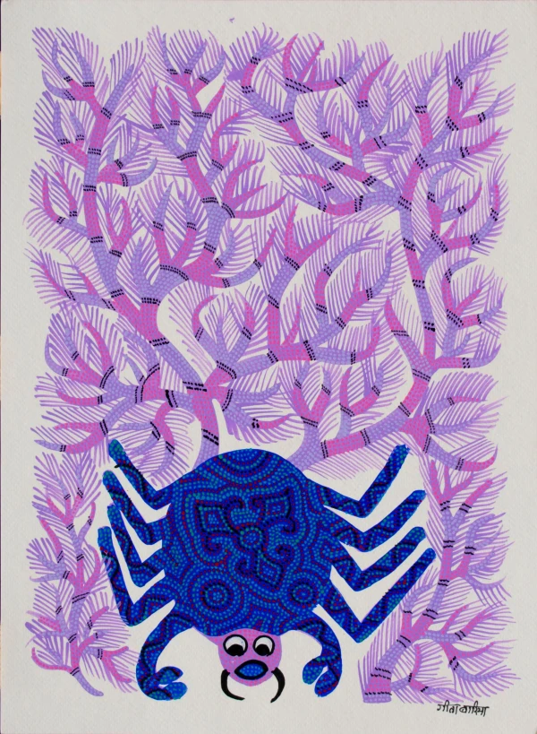 The Blue Crab in the Purple Forest