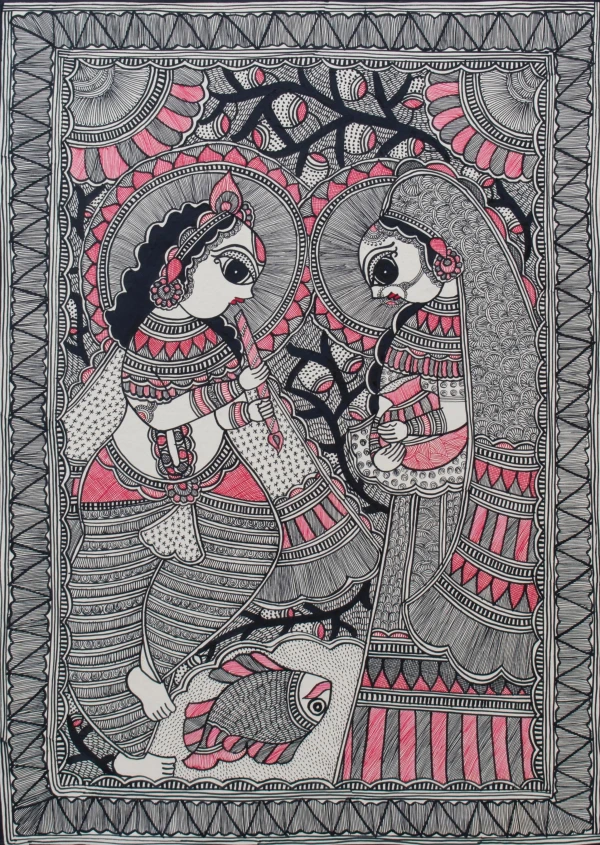 Radha and Krishna's Divine Union
