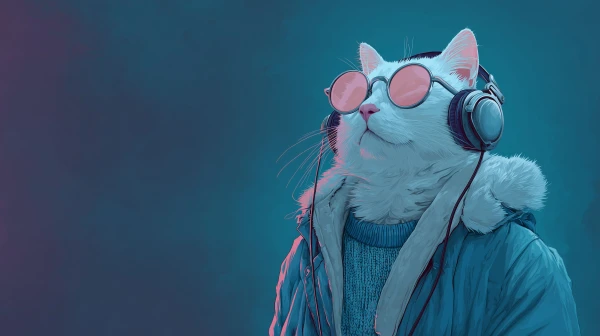 Cosmic Chill Cat