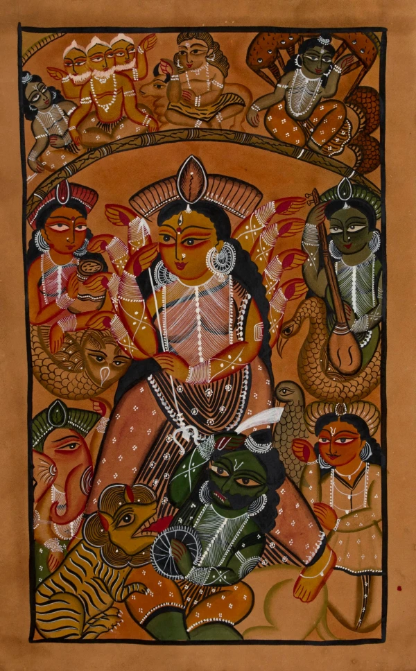 Durga and Her Celestial Court