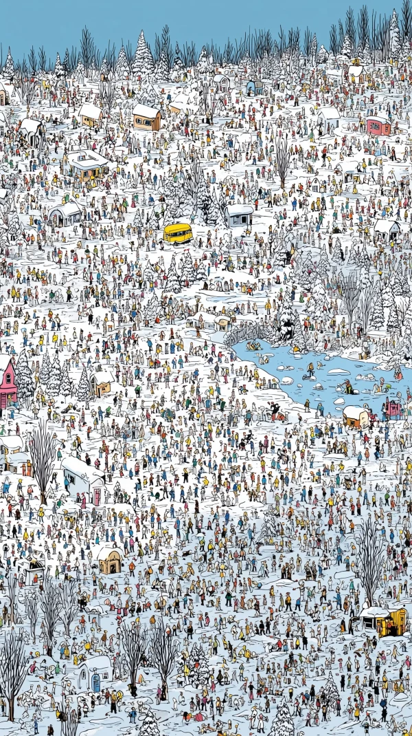 Winter's Whimsical Crowd