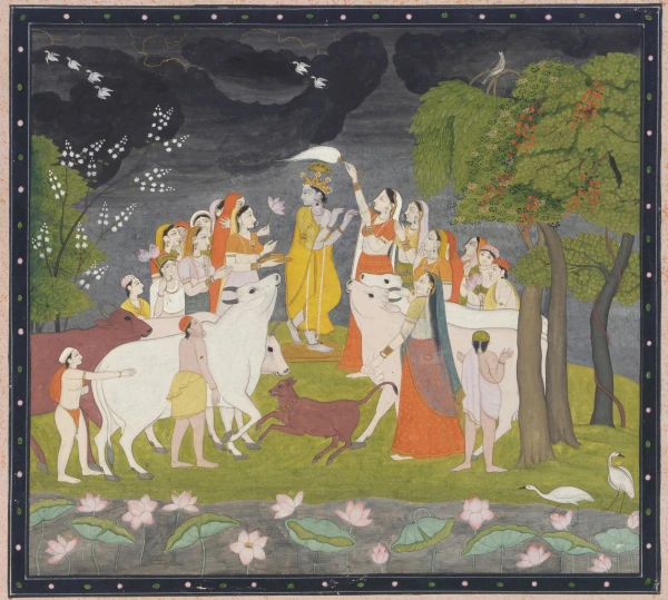 Krishna's Twilight Pastime with the Gopis