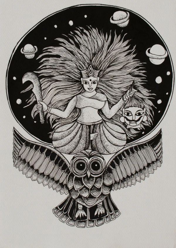 The Nocturnal Goddess and Her Cosmic Owl